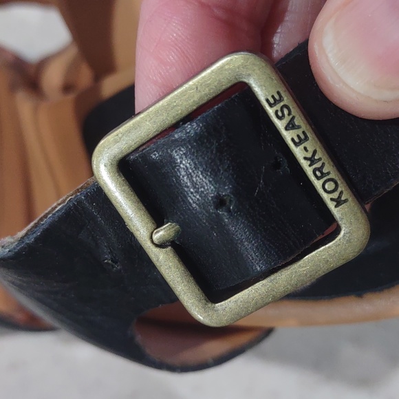 Kork Ease Genuine Leather Heeled Sandals Size 10 Medium EUC - Picture 11 of 16